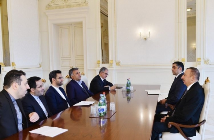 President Ilham Aliyev receives Iranian ITC minister