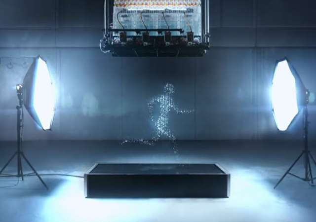 Werbewunder Natur: Bewegliche Silhouette aus Wassertropfen