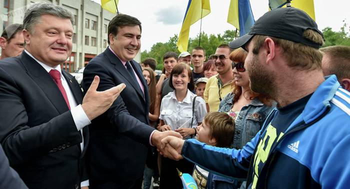 Poroschenko tappt in Saakaschwilis Falle