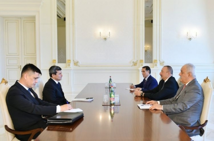 Ilham Aliyev receives deputy chairman of Turkmenistan's Cabinet of Ministers
