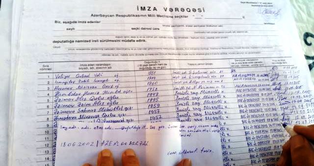 Bəzi namizədlər “qaz çəkəcəyəm” deyib imza toplayır