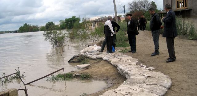 Salyanda daşqın təhlükəsi