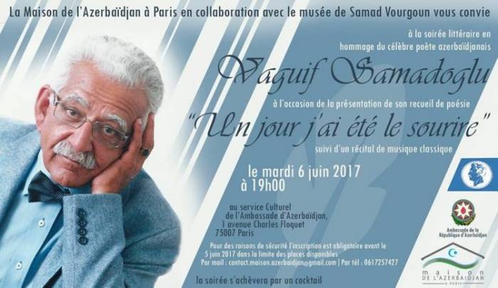 Une soirée littéraire en hommage de Vaguif Samadoglu à Paris