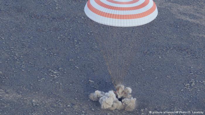 Three ISS astronauts return to earth in Kazakhstan - VIDEO