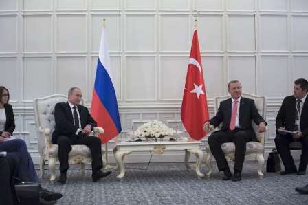 Putinlə Ərdoğanın Bakı görüşü - VİDEO