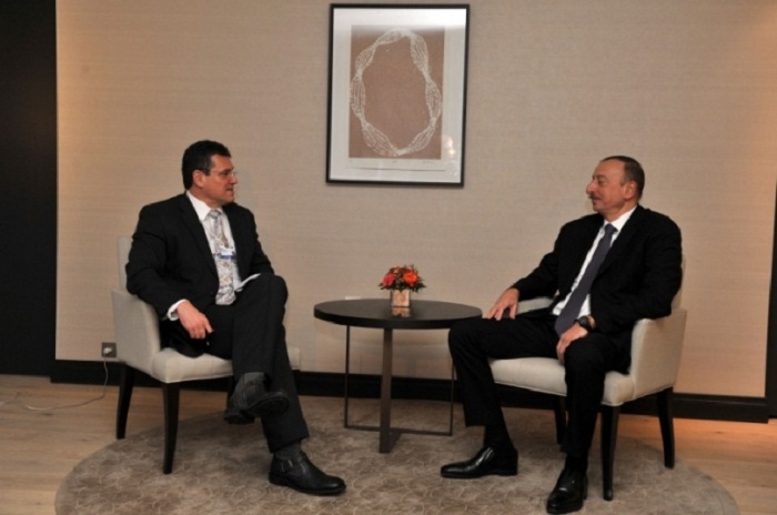 Azerbaijani President meets with Vice-President for Energy Union