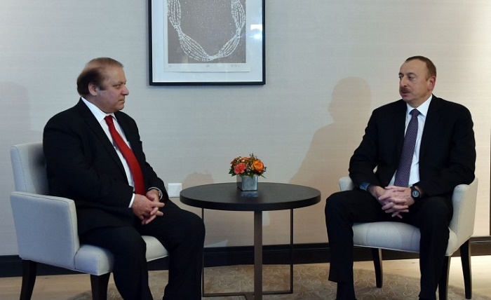 President Ilham Aliyev met with Pakistani PM Muhammad Nawaz Sharif