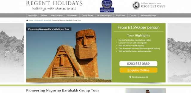 UK embassy calls to stop illegal tours to Nagorno-Karabakh