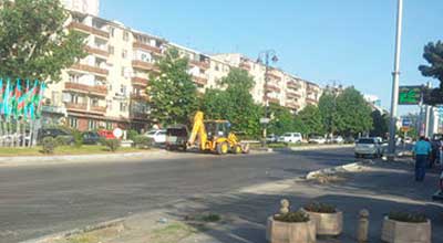 Tbilisi prospektində magistral yolun bir hissəsi açılır