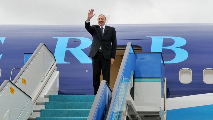 Azerbaijani President arrives in Vienna