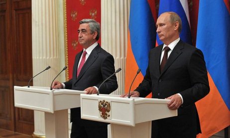 Putinlə Sarkisyan telekonfransda 