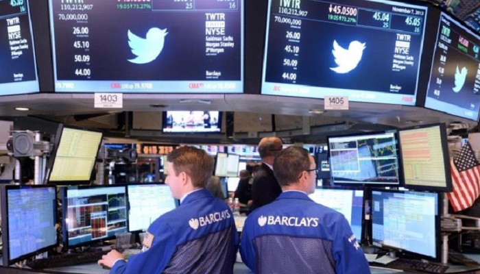 Wall Street recule avec l`énergie, Twitter s`envole