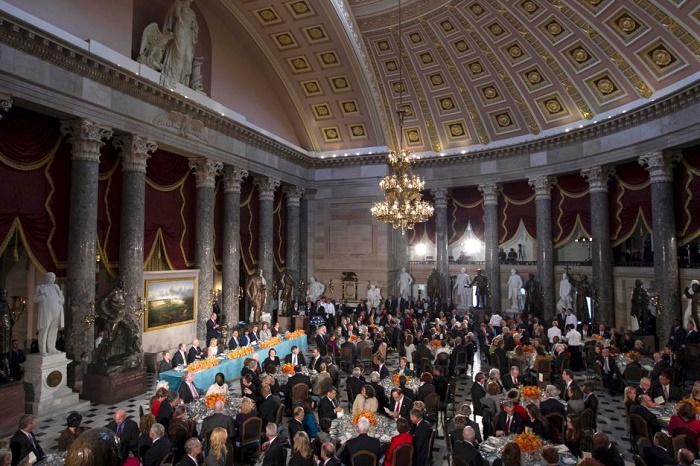 Trumps arrive at Congressional luncheon