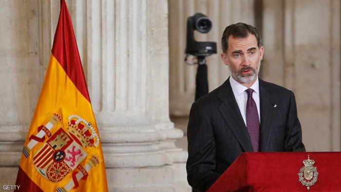 إسبانيا.. كلمة نادرة للملك بشأن "تصرفات كتالونيا"