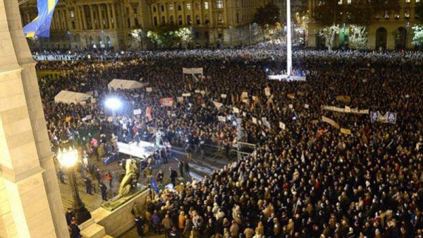 Des centaines de manifestants à Budapest