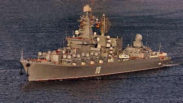 Le croiseur lance-missiles russe Varyag arrive en Méditerranée
