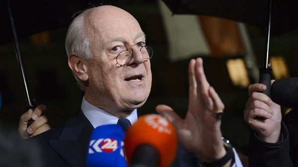 De Mistura dit avoir reçu des rapports sur la violation du cessez-le-feu
