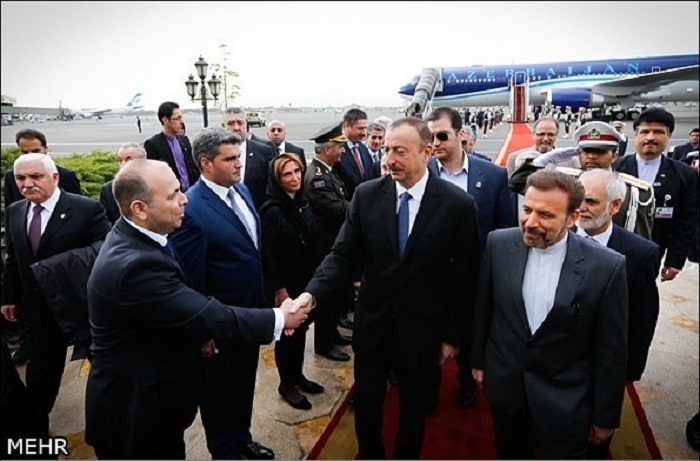 Azerbaijani president arrives in Tehran