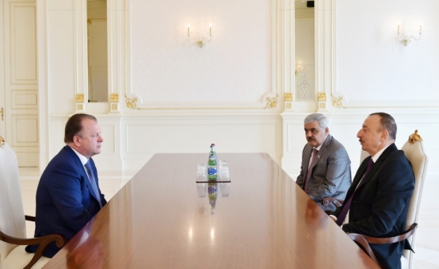 President Aliyev receives president of Int