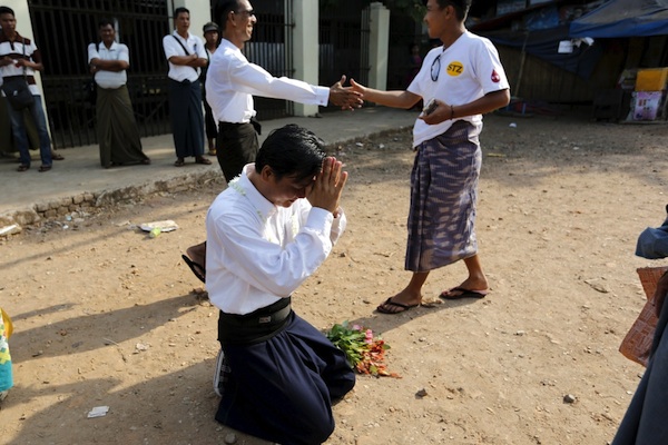 Myanmar president frees 83 political prisoners
