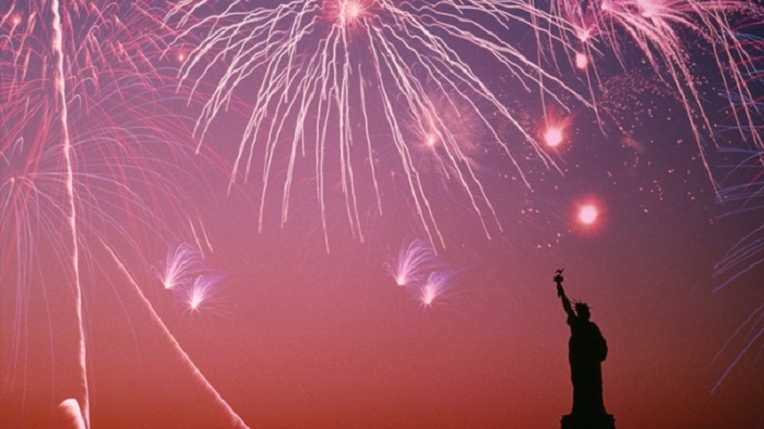 Le 4 juillet, jour de l`indépendance américaine