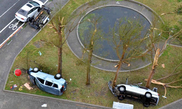 Chine: six morts et huit disparus après le passage d`une tempête tropicale