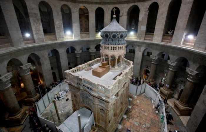 La restauration du tombeau du Christ finie