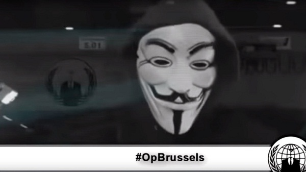 Anonymous menace Daesh après les attentats à Bruxelles VIDEO