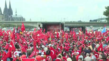 Allemagne : Importante manifestation de soutien à Erdogan à Cologne