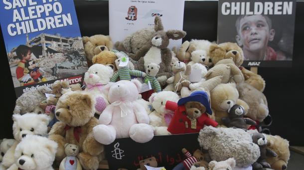 A Londres, une manifestation pour sauver les enfants d`Alep