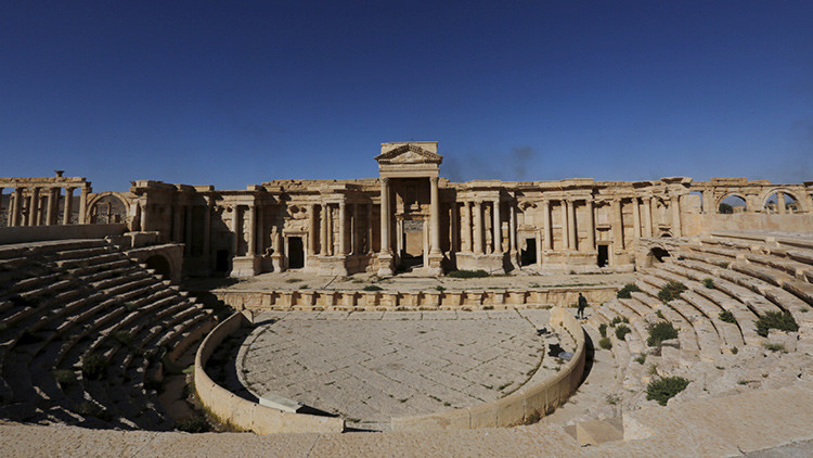 Siria: El EI destruye parcialmente el antiguo teatro romano en Palmira