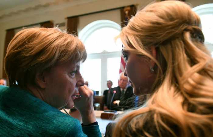 Ivanka Trump diskuiert mit Merkel und IWF-Chefin Lagarde
