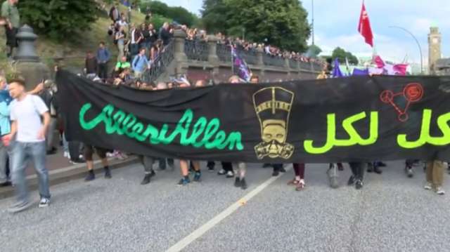 Les manifestants anti-G20 se réunissent à Hambourg