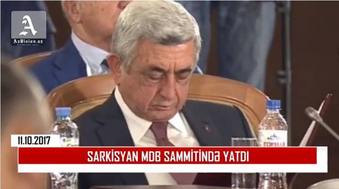 Sargsyan ist beim Treffen der Präsidenten eingeschlafen - VIDEO