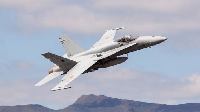 F-18 Kampfjet in Spanien abgestürzt