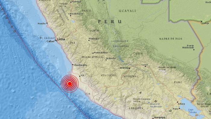 Se produce un sismo de magnitud 5,7 frente a las costas de Perú