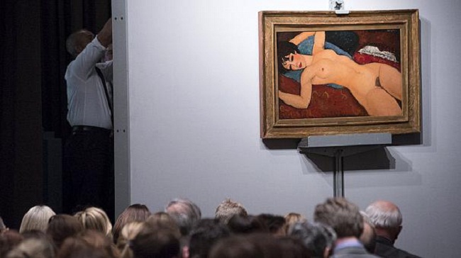 Modigliani nude fetches record $170 million at auction - VIDEO