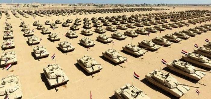أطلقت مصر قاعدة عسكرية كبيرة في الشرق الأوسط