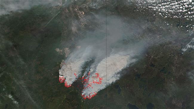 Canada : l`incendie regagne du terrain