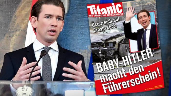 Sebastian Kurz als "Baby-Hitler": Satiremagazin "Titanic" legt mit Bildmontage nach