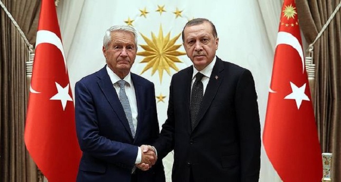 President Erdogan receives Council of Europe secretary general Jagland