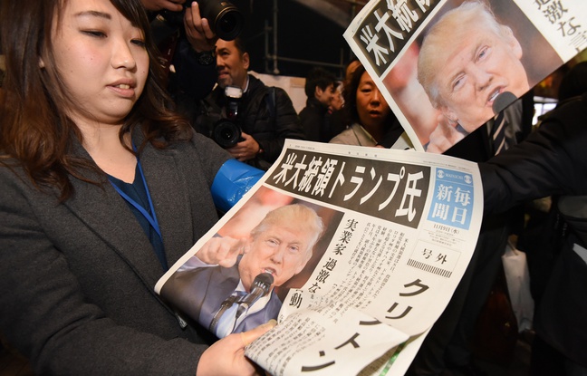Election américaine: Le Japon inquiet après l’élection de Donald Trump