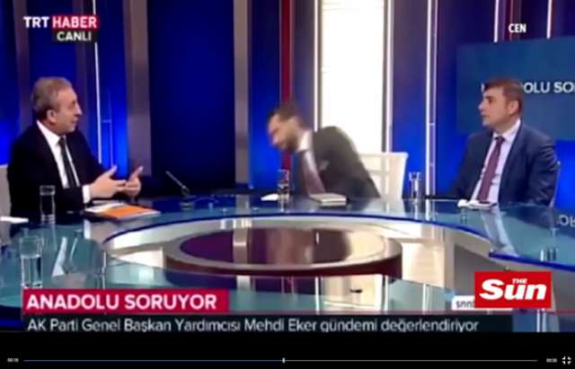Turquie: Un journaliste tombe évanoui pendant une émission - VIDEO