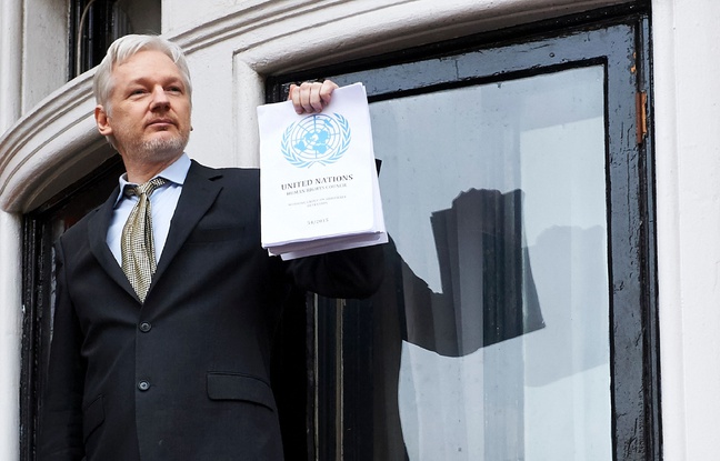 Assange entendu par la justice à l`ambassade d`Equateur de Londres