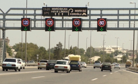 Bakıda bəzi yollarda sürət həddi azaldıldı
