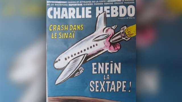 “Charlie Hebdo” təyyarə faciəsini seksə bənzətdi – FOTO