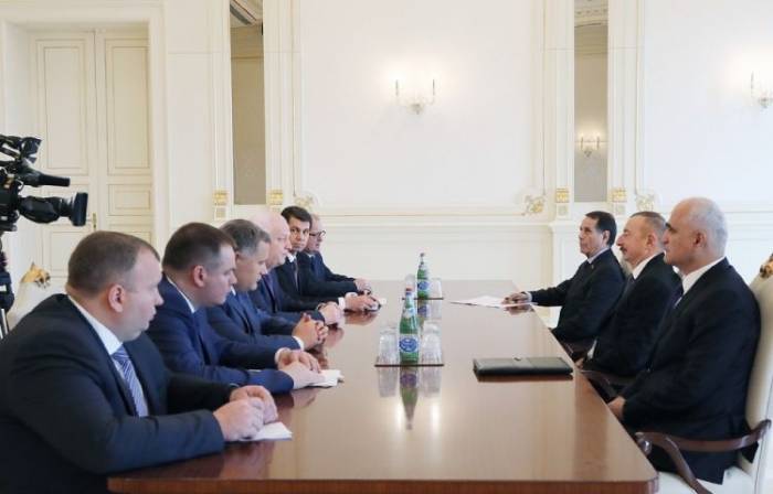 Aserbaidschans Präsident empfängt den ersten stellvertretenden Ministerpräsidenten der Ukraine