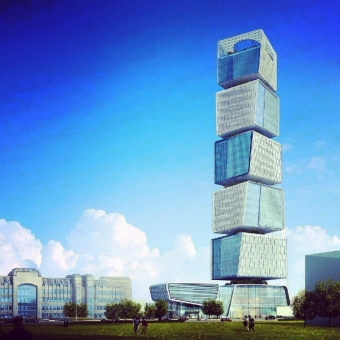 Nazirliyin 31 mərtəbəli möhtəşəm binası - FOTOLAR