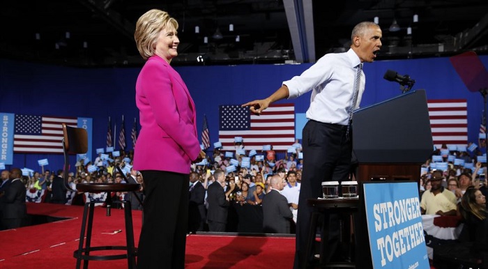 Président Obama avec toute confiance en campagne pour Hillary Clinton…