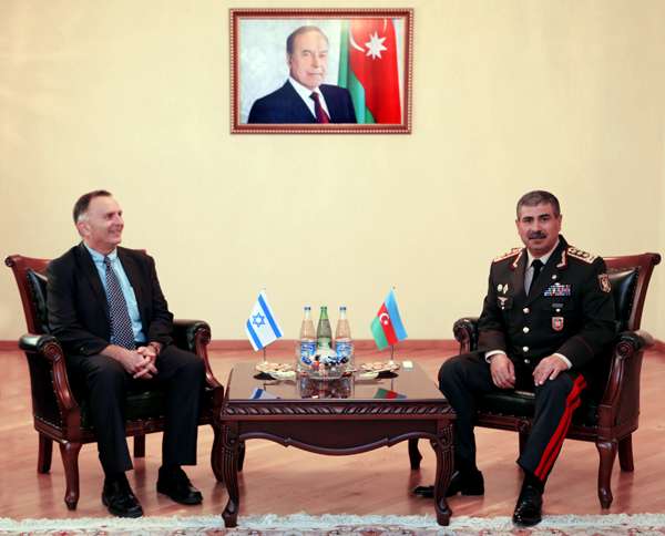 Azerbaijani defense minister meets with Israeli ambassador